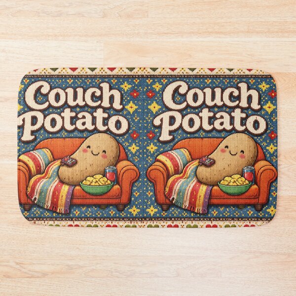 Item preview, Couch Potato – Funny Knitted Picture Design designed and sold by Mauswohn.
