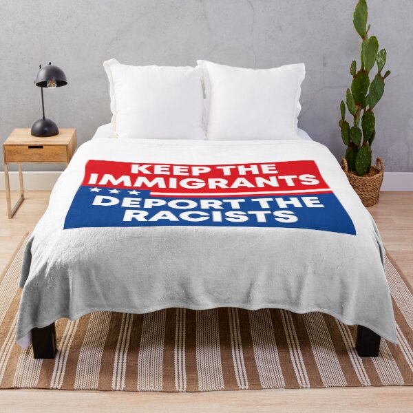 Item preview, Keep The Immigrants Deport The Racists - Pro Immigration designed and sold by PixVib.