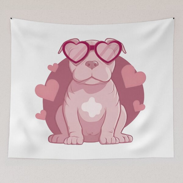 Item preview, Sweet Love Amstaff Heart Shirt designed and sold by PrintsGoFunky.