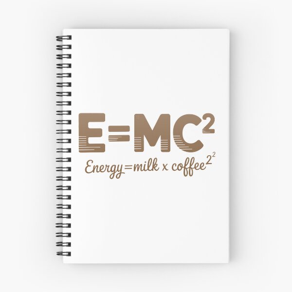 Item preview, E = MC² Coffee Energy Equation designed and sold by MonkiFlipp.
