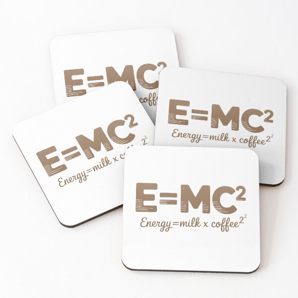 Item preview, E = MC² Coffee Energy Equation designed and sold by MonkiFlipp.