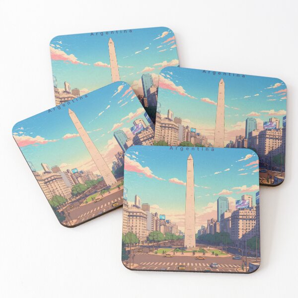 Item preview, Minimalist Sunset over Buenos Aires Obelisk designed and sold by JacksoonLester.