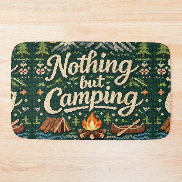 Item preview, Camping Adventure – Fun knitted picture for outdoor fans designed and sold by Mauswohn.