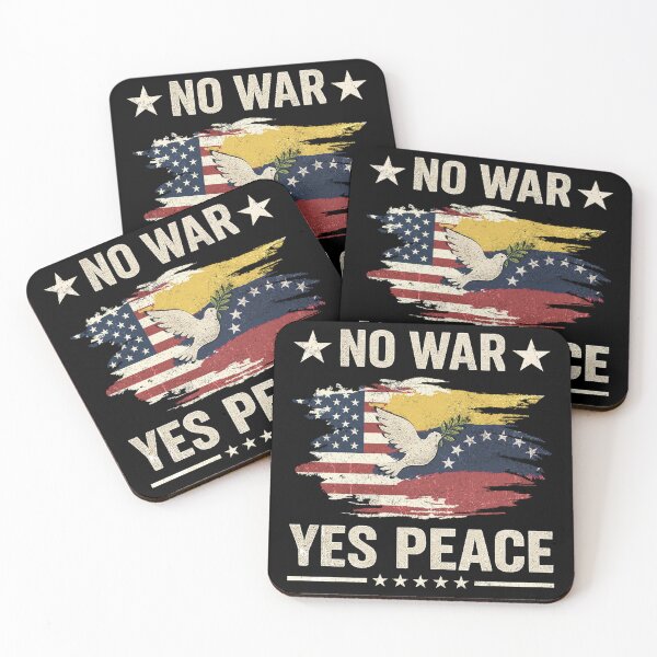 Item preview, No War Yes Peace Venezuela Flag designed and sold by PrettyInk.