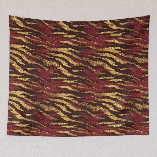 Item preview, Edgy Dark-Hued Tiger Stripe Pattern  - Gifts For Her designed and sold by RoyalStarsPatts.