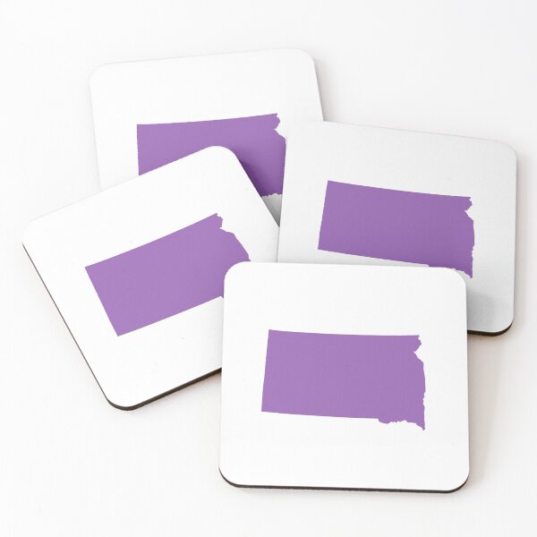 Item preview, South Dakota Map Silhouette – Minimal Purple designed and sold by Paper Drip.