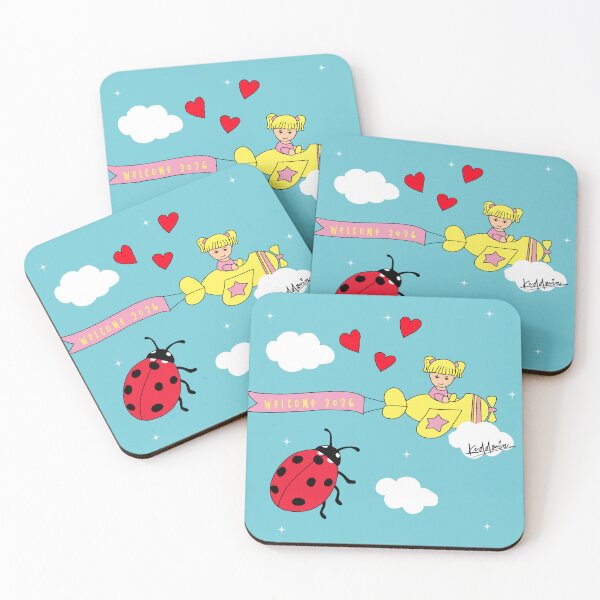Item preview, Mystical Kawaii Ladybug — Spiritual Good Luck Girl Illustration for Dreamers designed and sold by Keddmia.
