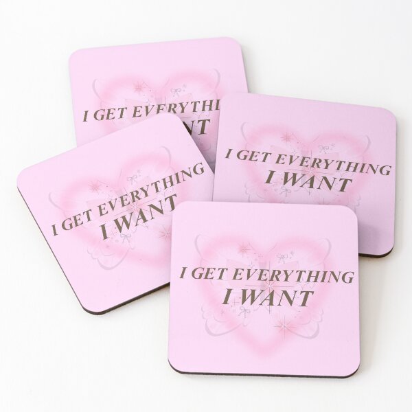 Item preview, I Get Everything I Want — Manifestation Quote Sticker, Journal, Planner designed and sold by Dharaamagnetiix.