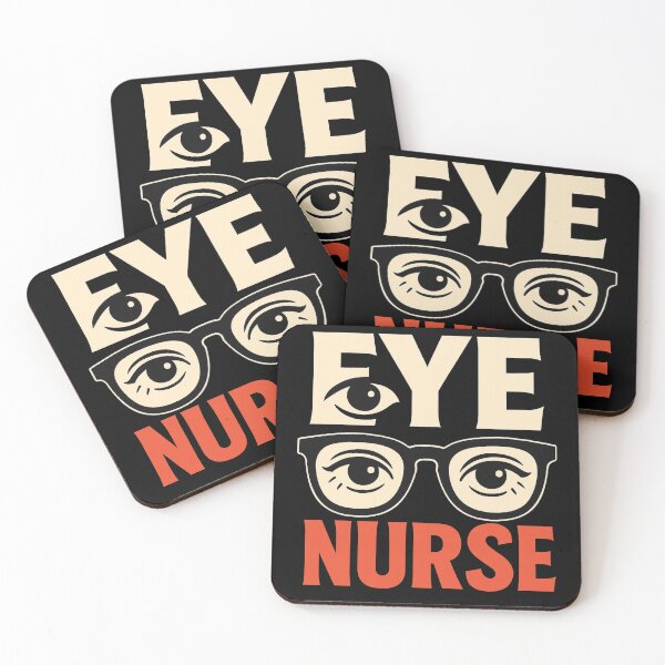 Item preview, Eye Nurse – Feminine Typography Badge  designed and sold by KivaroArt.