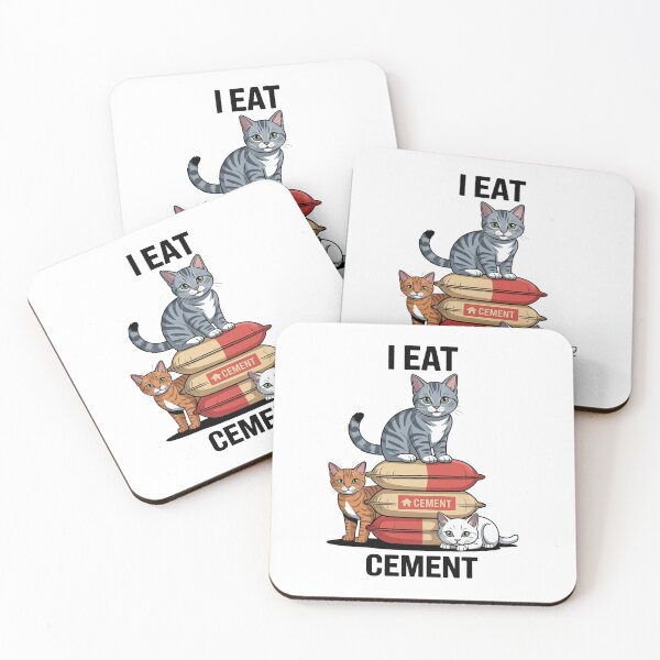 Item preview, I Eat Cement Funny Cat Meme designed and sold by MonkiFlipp.