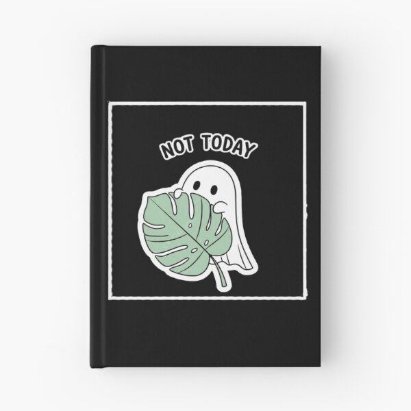 Item preview, Ghost Hiding Behind Leaf - Cute Social Anxiety Art designed and sold by Skill_&_Stone.