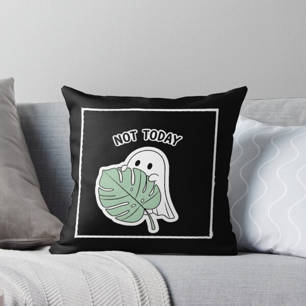 Item preview, Ghost Hiding Behind Leaf - Cute Social Anxiety Art designed and sold by Skill_&_Stone.