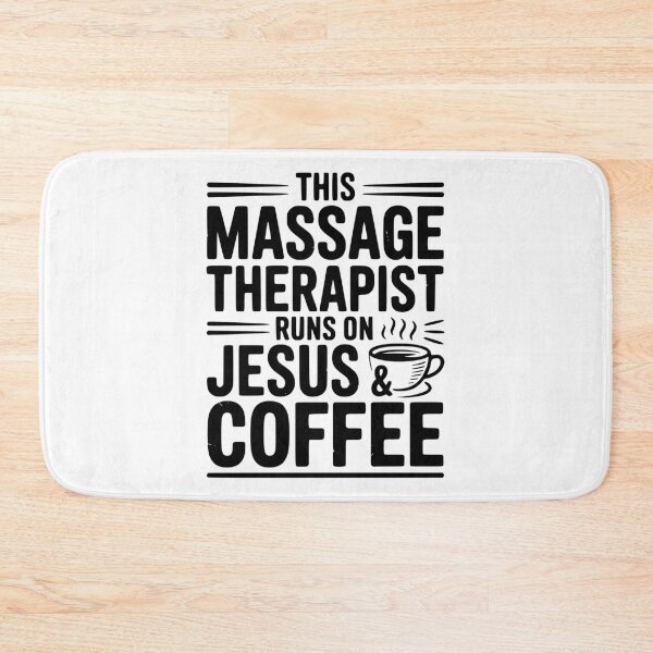 Item preview, This Massage Therapist Runs on Jesus & Coffee designed and sold by Frank Ring.