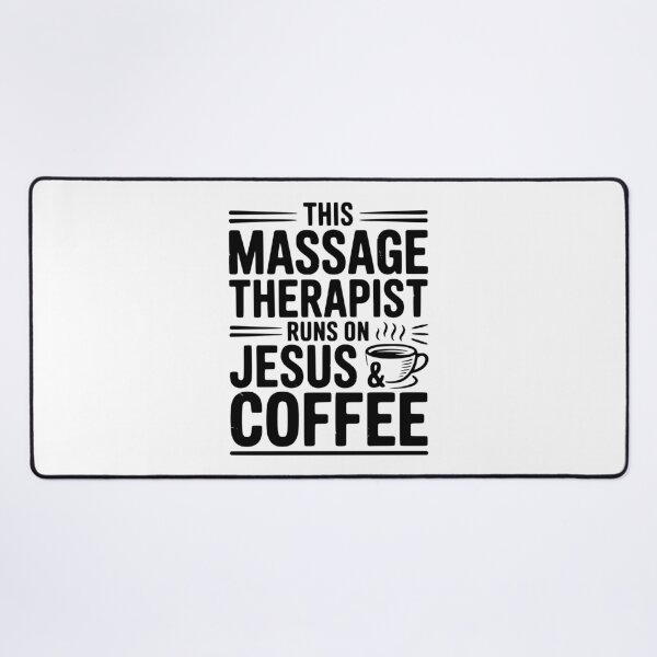 Item preview, This Massage Therapist Runs on Jesus & Coffee designed and sold by Frank Ring.
