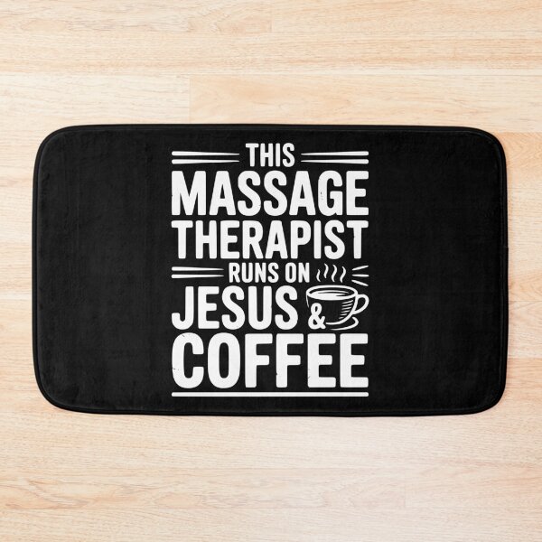 Item preview, This Massage Therapist Runs on Jesus & Coffee designed and sold by Frank Ring.