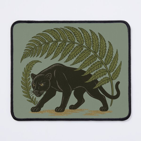 Item preview, Stealthy Black Panther – Retro Style designed and sold by SilentPowerArt.