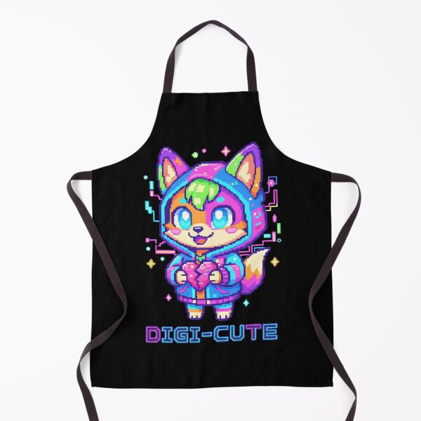 Item preview, Digi-Cute Neon Fox Pixel Art designed and sold by dreephic22.