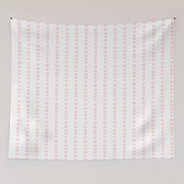 Item preview, Simple Pink Heart Stripes - Hand Drawn - Ink Hearts - Watercolor designed and sold by FoxfireAndCo.