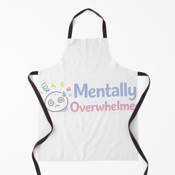 Item preview, Mentally Overwhelmed – Stress & Burnout Sticker designed and sold by EmotionallyAFK.