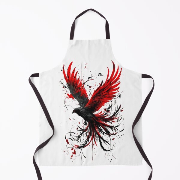 Item preview, Crimson Shadow Raven – Dark Fantasy Fire Wings Art designed and sold by Dyan4.