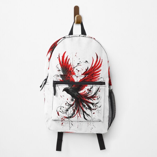 Item preview, Crimson Shadow Raven – Dark Fantasy Fire Wings Art designed and sold by Dyan4.