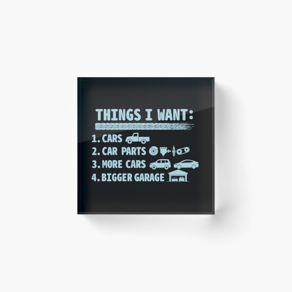 Item preview, Things I Want - Car Parts Enthusiast Auto Mechanic Engine designed and sold by Colorfulman.