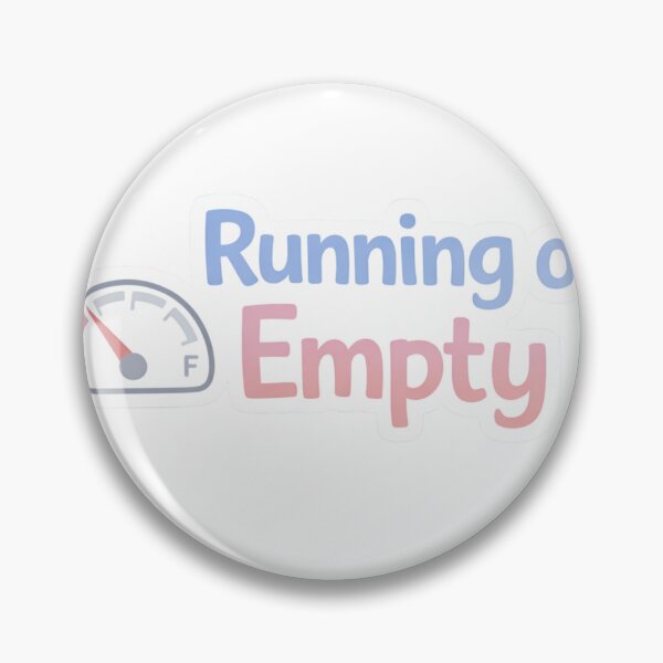 Item preview, Running on Empty – Low Battery Energy Sticker designed and sold by EmotionallyAFK.