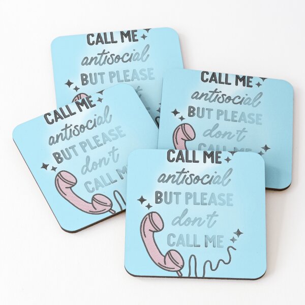 Item preview, Call Me Antisocial But Please Don’t Call Me – Introvert Humor Quote Design. designed and sold by Artistry-Nadia.