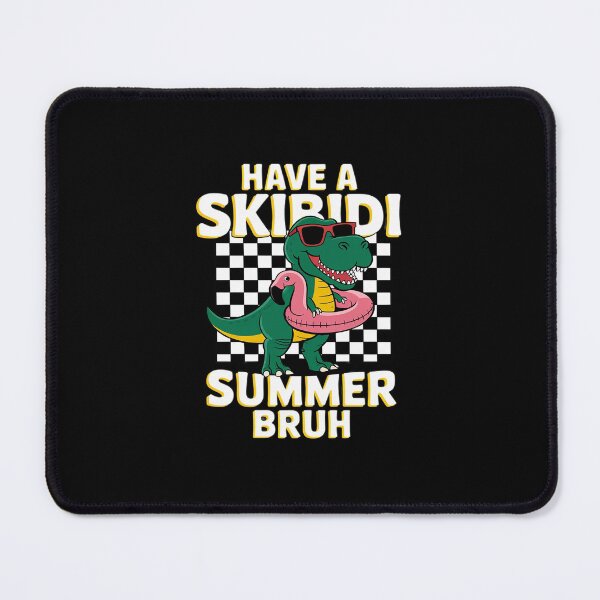 Item preview, Have A Skibidi Summer Bruh Dinosaur Flamingo Float teacher designed and sold by MarkLeedsArt.