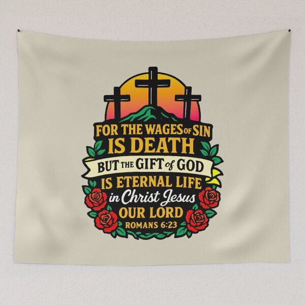 Item preview, Romans 6:23 For The Wages Of Sin Is Death designed and sold by plushism.