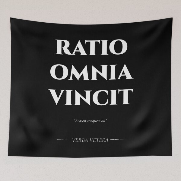 Item preview, Ratio Omnia Vincit – Latin Quote on Reason designed and sold by BrushRushX.