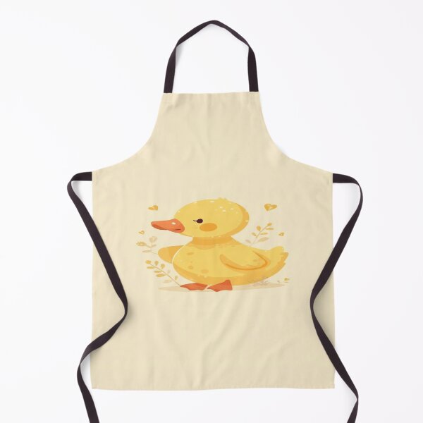 Item preview, Cute Illustrated Duck in Soft Yellow Pastels designed and sold by mari0n980.