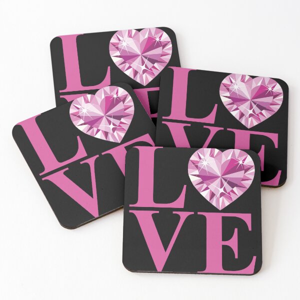 Item preview, "LOVE with Pink Diamond Heart" - Valentine’s Gift for Lovers 1 designed and sold by HGstudioDesign.