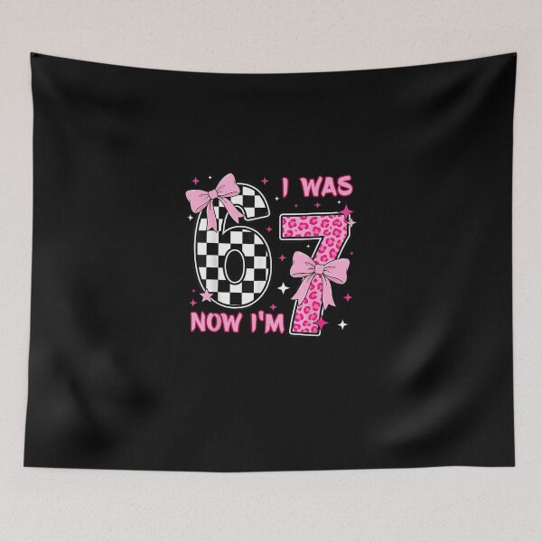 Item preview, I was 6 Now I'm 7 Birthday 7 Years Old Leopard Coquette Bow designed and sold by Juansustait.
