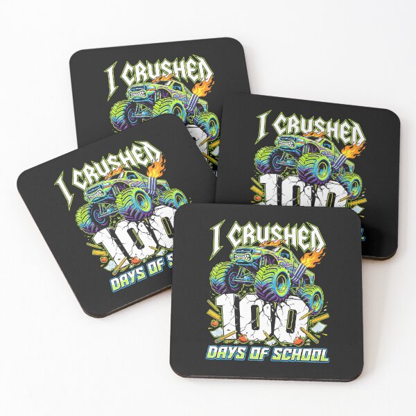Item preview, I Crushed 100 Days of School Monster Truck Kids Boys Youth designed and sold by clothesy7.