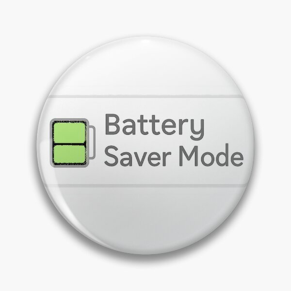 Item preview, Battery Saver Mode – Low Energy Mood Sticker designed and sold by EmotionallyAFK.