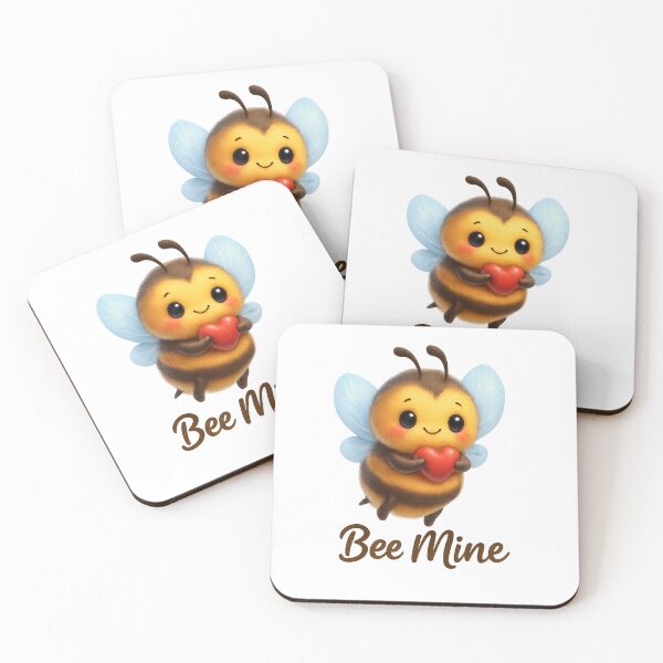 Item preview, Bee Mine - Cute Kawaii Bee with Heart designed and sold by MKreative Studio.