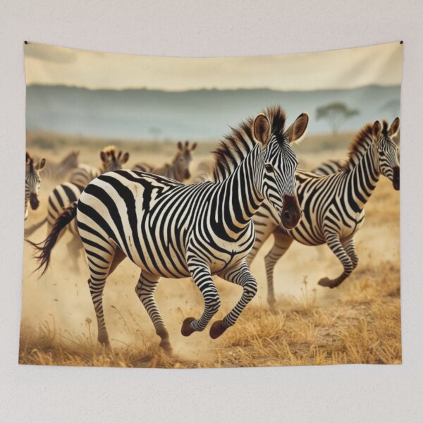 Item preview, The Great Zebra Migration designed and sold by DesignerChic111.