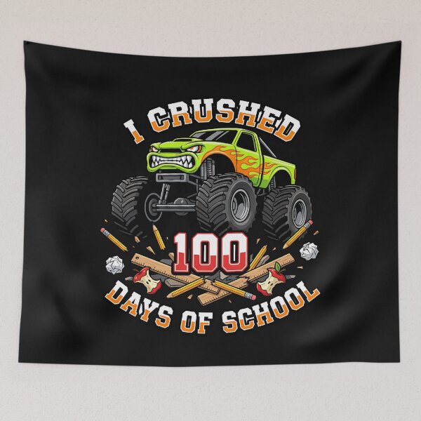 Item preview, I Crushed 100 Days of School Truck 100th Day of School Boys designed and sold by clothesy7.