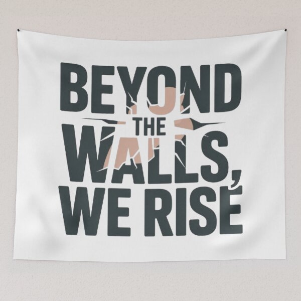 Item preview, Beyond the Walls We Rise – Anime Inspired Quote Art designed and sold by Marouf-Store.