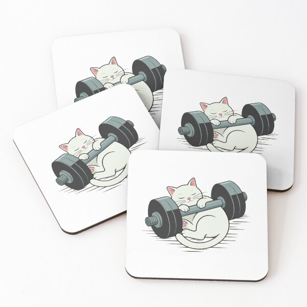 Item preview, Sleepy Gym Cat designed and sold by MonkiFlipp.