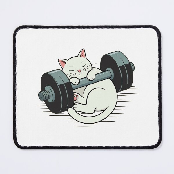 Item preview, Sleepy Gym Cat designed and sold by MonkiFlipp.