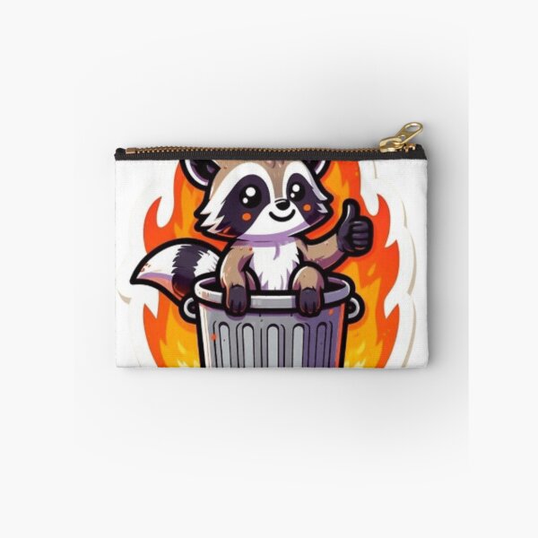 Item preview, Everything is Fine Dumpster Fire Raccoon - Funny Meme Sticker designed and sold by EmotionallyAFK.