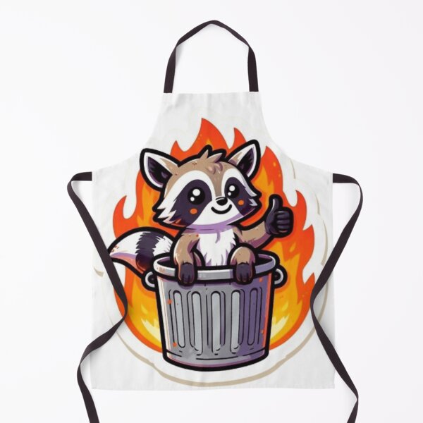 Item preview, Everything is Fine Dumpster Fire Raccoon - Funny Meme Sticker designed and sold by EmotionallyAFK.