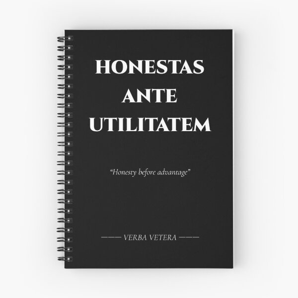 Item preview, Honestas Ante Utilitatem – Latin Quote on Integrity designed and sold by BrushRushX.