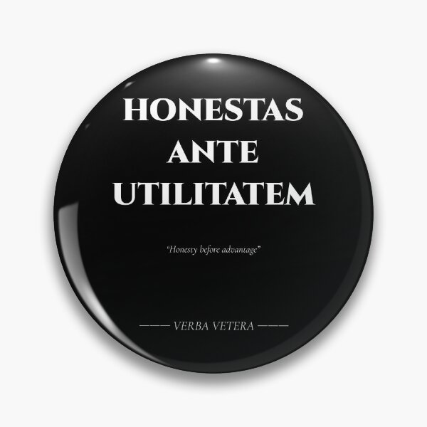 Item preview, Honestas Ante Utilitatem – Latin Quote on Integrity designed and sold by BrushRushX.