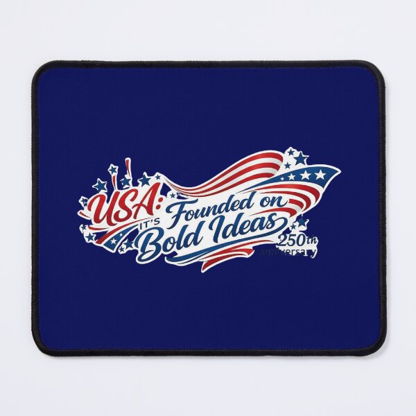 Item preview, USA: Founded on Bold Ideas – 250th Anniversary Fire T-shirt design designed and sold by digitalbitcraft.