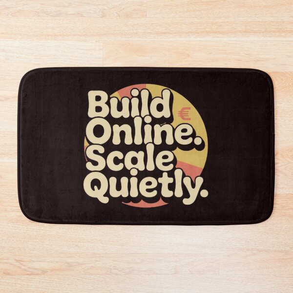 Item preview, Build Online. Scale Quietly. — Quiet Hustle Entrepreneur Quote | AI Automation, Ecommerce, Trading Streetwear designed and sold by masteryStore.