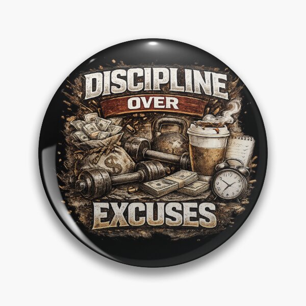 Item preview, Discipline Over Excuses Streetwear Graphic Tee – Hustle Mindset Motivation Shirt designed and sold by MGK22.