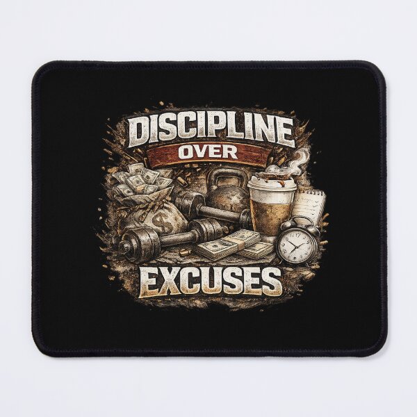 Item preview, Discipline Over Excuses Streetwear Graphic Tee – Hustle Mindset Motivation Shirt designed and sold by MGK22.